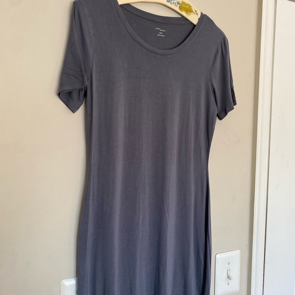 Daily Ritual Jersey tee dress in grey - Picture 3 of 5